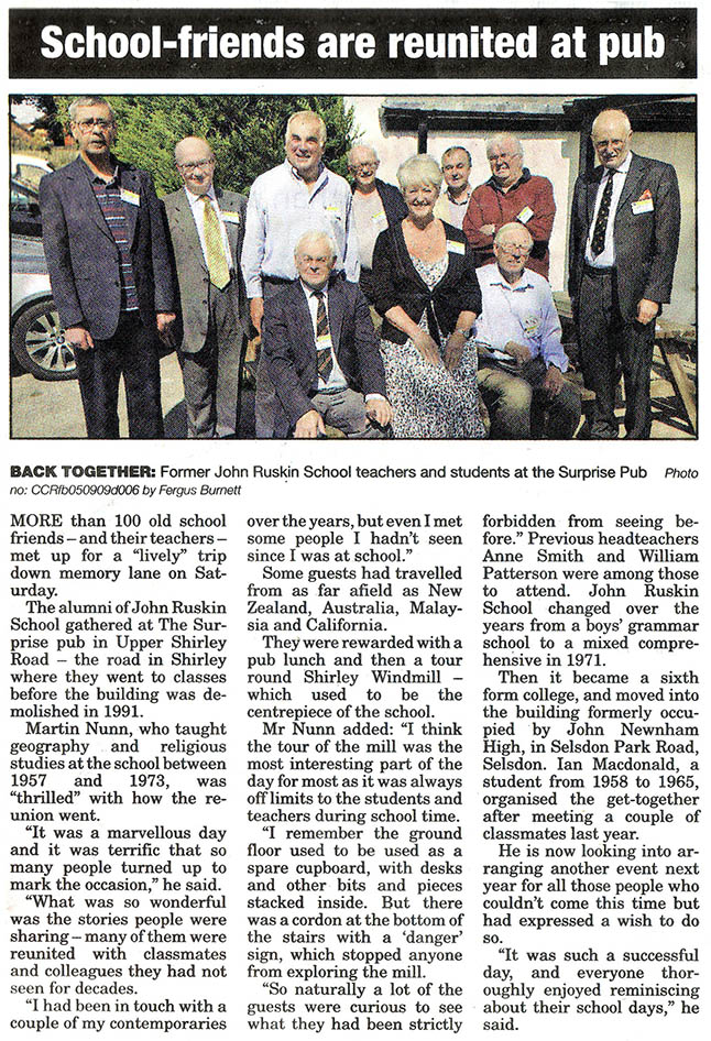 "Croydon Advertiser" - 11 Sep 2009