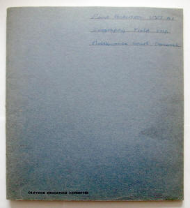 Geography Field Notebook - 1970