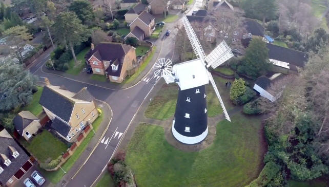 The Shilrey Windmill - aerial views