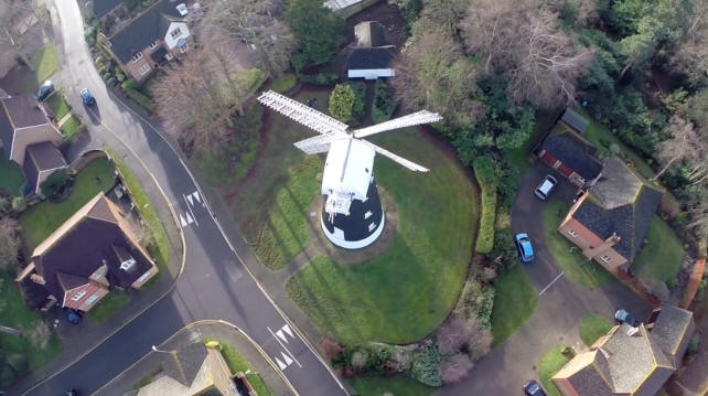 The Shilrey Windmill - aerial views