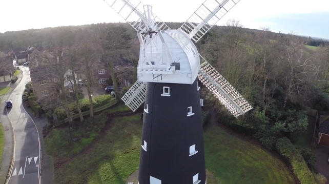 The Shilrey Windmill - aerial views