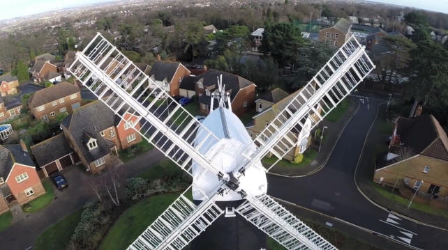 The Shilrey Windmill - aerial views