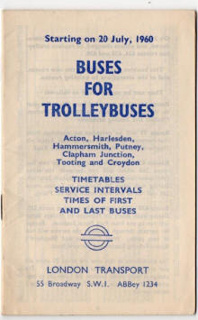 Trolleybus Routes into Croydon