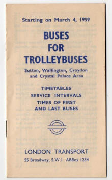 Trolleybus Routes into Croydon