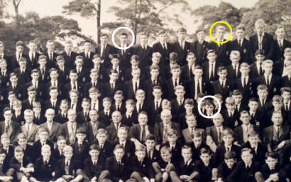 Bill Hoskin and Ian Lints in the 1958 school photo