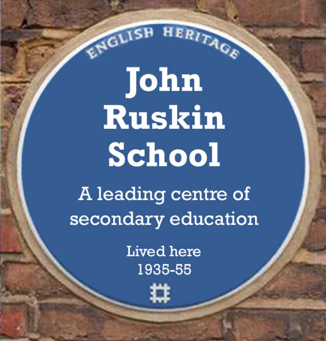 JRGS Blue Plaque