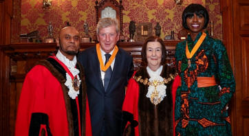 Roy Hodgson and Donna Fraser