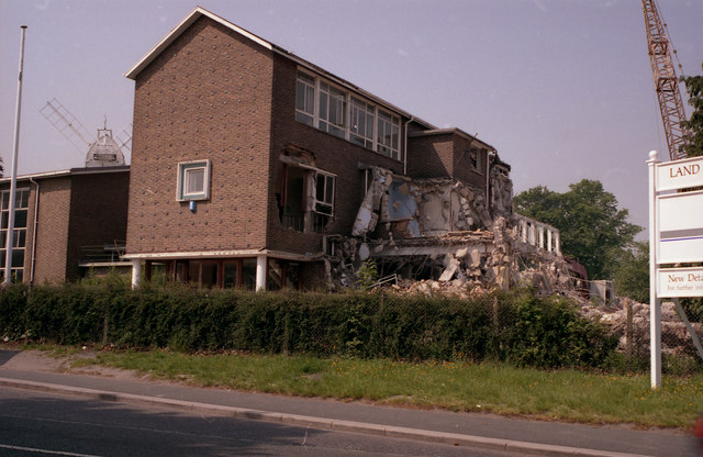 Image aken by Dr. Neil Clifton during demolition of school buildings
