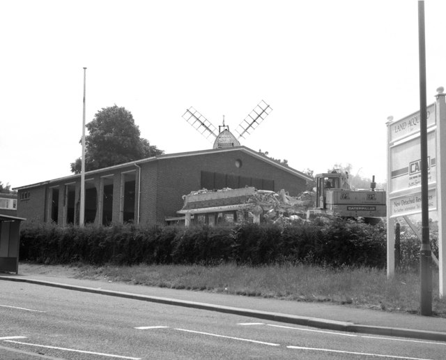 Image aken by Dr. Neil Clifton during demolition of school buildings