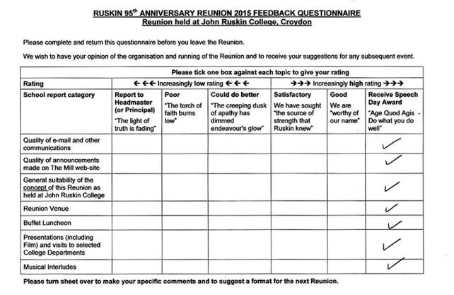 Ruskin Reunion Quesionnaire - Sep 2015