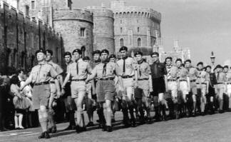 Queen's Scout parade at Windsor, 1963