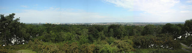 View of London from Addington Hills