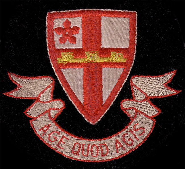 JRGS school badge from 1967