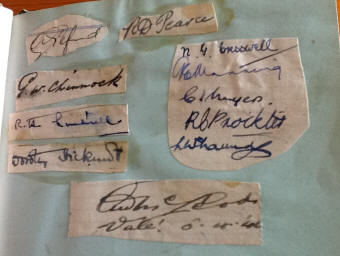 Master autographs from Forties and Fifites