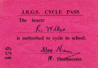 JRGS Cycle Pass from 1960s