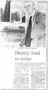 Cracknell's retirement February1975