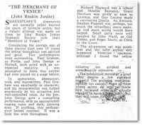 Review of "Merchant of Venice" 1965