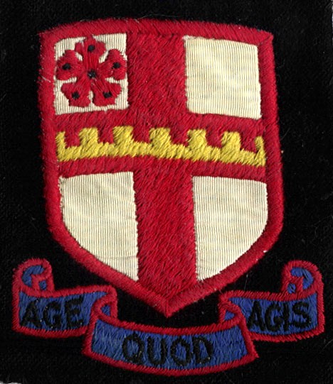 JRGS school badge from 1960